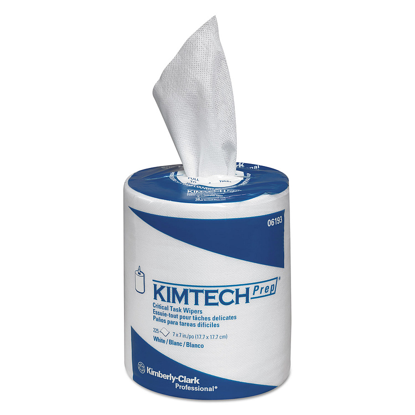 Kimtech SCOTTPURE Wipers, 1/4 Fold, 12 x 15, White, 100/Box, 4/Carton (KCC06121)