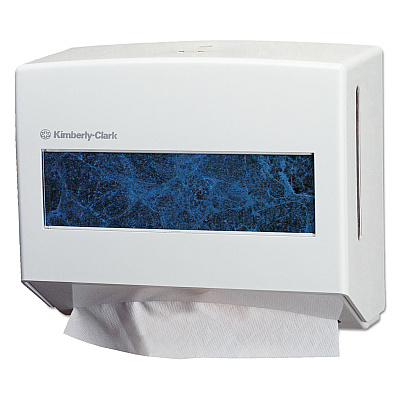 Kimberly-Clark Scottfold Compact Towel Dispenser, 10.75 x 4.75  x 9, Pearl White (KCC09217)