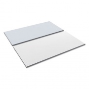 Alera Reversible Laminate Table Top, Rectangular, 59.38w x 29.5d, White/Gray (TT6030WG)