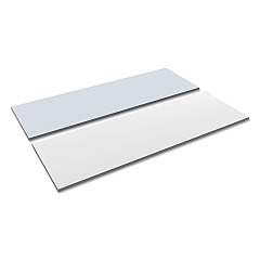 Alera Reversible Laminate Table Top, Rectangular, 71.5w x 23.63d, White/Gray (ALETT7224WG)
