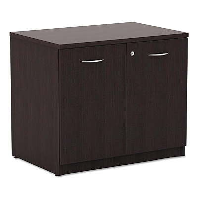 Alera Valencia Series Storage Cabinet, 34.13w x 22.78d x 29.5h, Espresso (ALEVA613622ES)