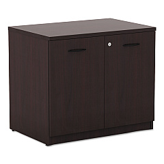 Alera Valencia Series Storage Cabinet, 34.13w x 22.78d x 29.5h, Mahogany (ALEVA613622MY)