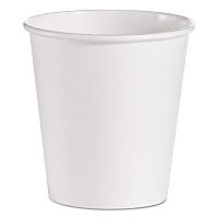 Solo Single-Sided Poly Paper Hot Cups, 10 oz, White, 1,000/Carton (SCC510W)