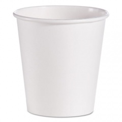 Solo Single-Sided Poly Paper Hot Cups, 10 oz, White, 1,000/Carton (510W)