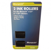 Monarch 925403 Replacement Ink Rollers, Black, 2/Pack
