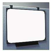 AbilityOne 7520014545704, SKILCRAFT Dry Erase Marker Board Cubie, 29 x 38.5, Melamine White Surface, Black Frame