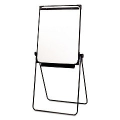 AbilityOne 7520014244867, SKILCRAFT Easel, 26 x 35, White Surface, Black Plastic Frame