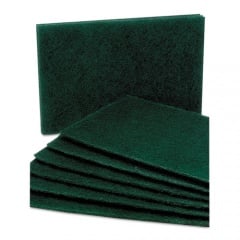 AbilityOne 7920007535242, SKILCRAFT, Light Cleaning Scouring Pad, 6 x 9.25, Green, 10/Pack