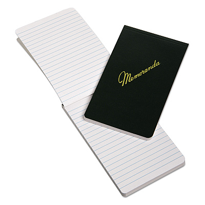 AbilityOne 7530002439366, SKILCRAFT Pocket-Sized Memorandum Pad, Narrow Rule, Green Cover, 144 White 3.38 x 5.5 Sheets, Dozen