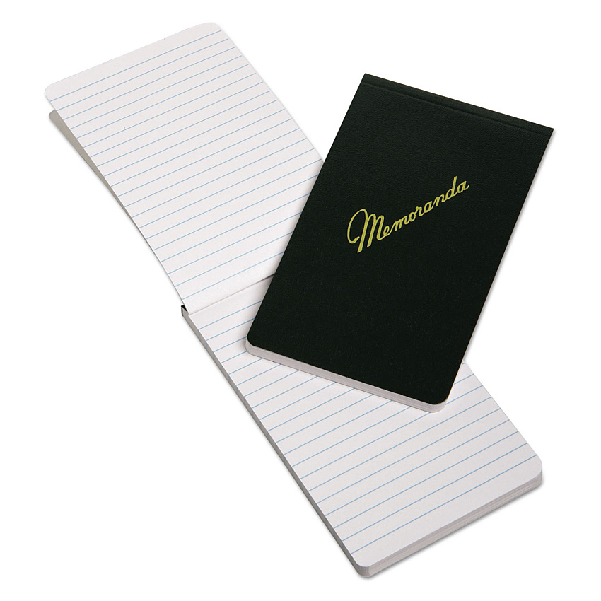 AbilityOne 7530002439366, SKILCRAFT Pocket-Sized Memorandum Pad, Narrow Rule, Green Cover, 144 White 3.38 x 5.5 Sheets, Dozen