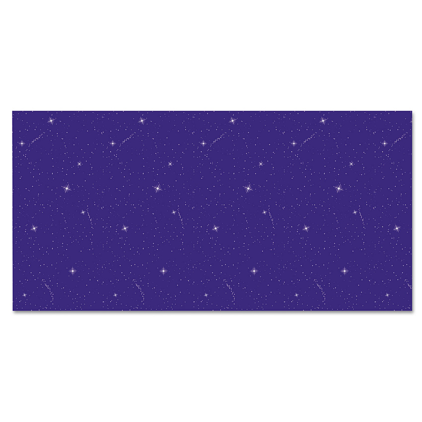 Pacon Fadeless Designs Bulletin Board Paper, Night Sky, 50 ft x 48", Blue/Silver (PAC56225)