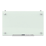Quartet Infinity Magnetic Glass Dry Erase Cubicle Board, 30 x 18, White Surface (QRTPDEC1830)