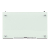 Quartet Infinity Magnetic Glass Dry Erase Cubicle Board, 30 x 18, White Surface (QRTPDEC1830)