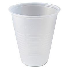 Fabri-Kal RK Ribbed Cold Drink Cups, 7 oz, Clear, 100 Bag, 25 Bags/Carton (FABRK7)