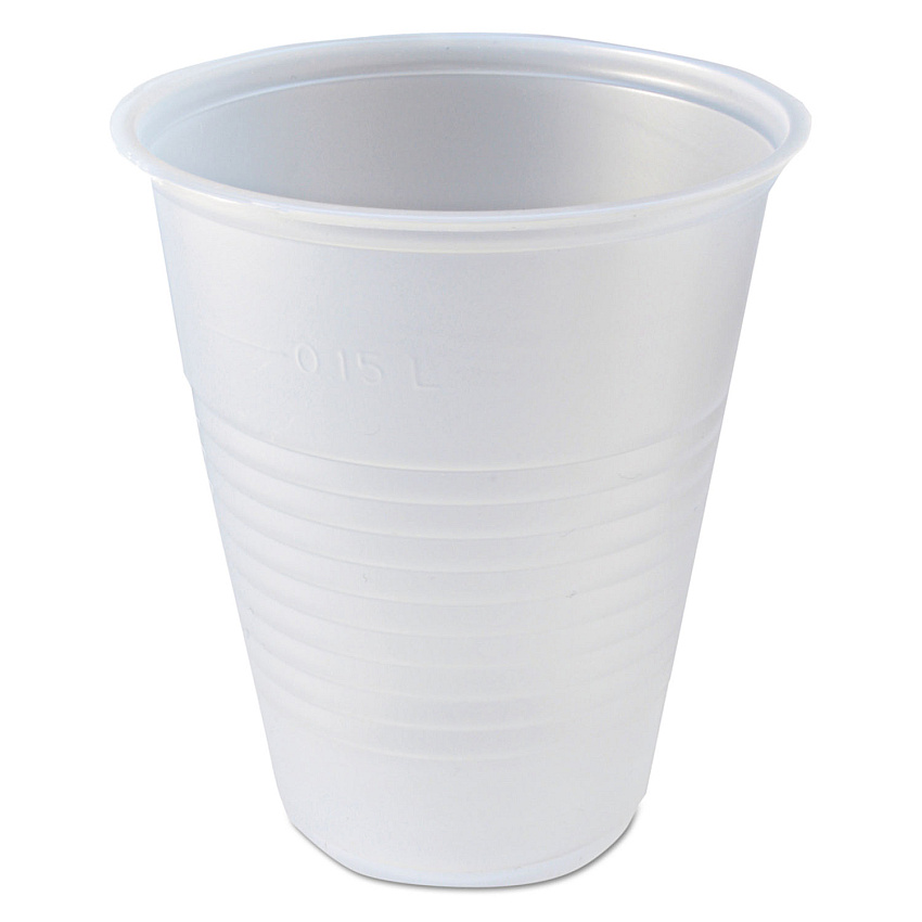 Fabri-Kal RK Ribbed Cold Drink Cups, 7 oz, Clear, 100 Bag, 25 Bags/Carton (FABRK7)