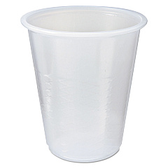Fabri-Kal RK Crisscross Cold Drink Cups, 3 oz, Clear, 100 Bag, 25 Bags/Carton (FABRK3)