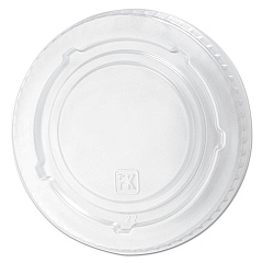 Fabri-Kal Kal-Clear/Nexclear Drink Cup Lids, Flat Lid with No Slot, Fits 12 to 20 oz Cold Cups, Clear, 1,000/Carton (FABLKC1220F)