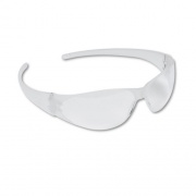 MCR Safety Checkmate Wraparound Safety Glasses, CLR Polycarb Frame, Uncoated CLR Lens, 12/Box (CK100)