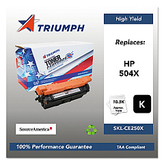 Triumph 751000nsh1104 Remanufactured Ce250x (504x) High-Yield Toner, 10,500 Page-Yield, Black