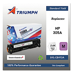 Triumph 751000NSH1287 Remanufactured CE413A (305A) Toner, 2,600 Page-Yield, Magenta