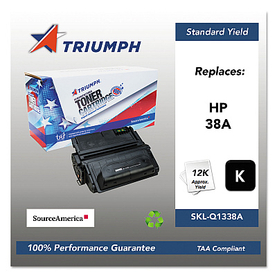Triumph 751000nsh0179 Remanufactured Q1338a (38a) Toner, 12,000 Page-Yield, Black