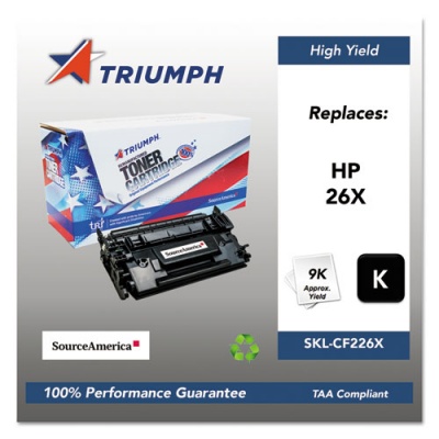 Triumph 751000NSH1588 Remanufactured CF226X (26X) High-Yield Toner, 9,000 Page-Yield, Black