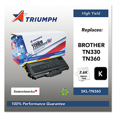Triumph 751000nsh0953 Remanufactured Tn360 High-Yield Toner, 2,600 Page-Yield, Black