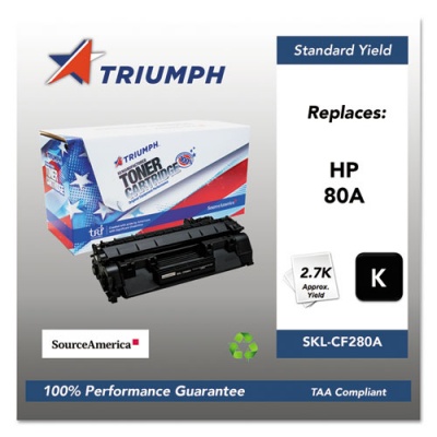 Triumph 751000NSH1318 Remanufactured CF280A (80A) Toner, 2,700 Page-Yield, Black