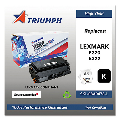 Triumph 751000nsh0204 Remanufactured 08a0478 High-Yield Toner, 6,000 Page-Yield, Black