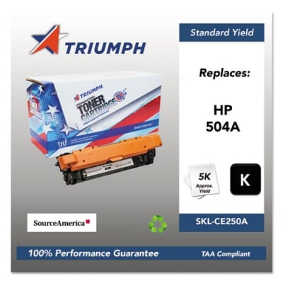 Triumph 751000NSH0979 Remanufactured CE250A (504A) Toner, 5,000 Page-Yield, Black