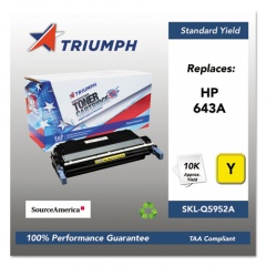 Triumph 751000NSH0285 Remanufactured Q5952A (643A) Toner, 10,000 Page-Yield, Yellow