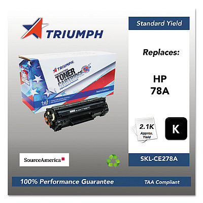 Triumph 751000NSH1099 Remanufactured CE278A (78A) Toner, 2,100 Page-Yield, Black
