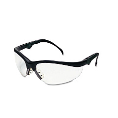 MCR Safety Klondike Plus Safety Glasses, Black Frame, Clear Lens (CRWKD310)