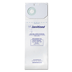 Janitized Vacuum Filter Bags Designed to Fit Nilfisk CarpeTwin Upright 16XP/20XP, 100/Carton (APCJANNFCPTW162)