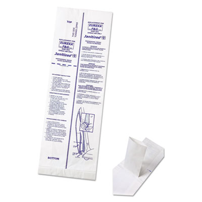 Janitized Vacuum Filter Bags Designed To Fit Eureka F And G, 100/carton (APCJANEUFG10)