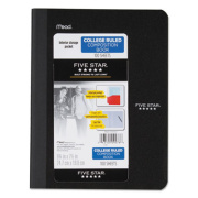 Five Star Poly Composition Book with Pockets, Medium/College Rule, Randomly Assorted Covers, 9.75 x 7.5, 100 Sheets (09276)