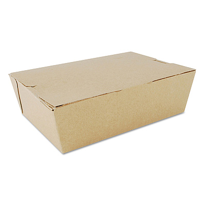 SCT ChampPak Carryout Boxes, #3, 7.75 x 5.5 x 2.5, Kraft, Paper, 200/Carton (SCH0733)