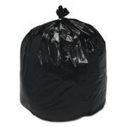 AbilityOne 8105013862312, SKILCRAFT Recycled Content Trash Can Liners, 33 gal, 1.3 mil, 33" x 40", Brown/Black, 100/Box