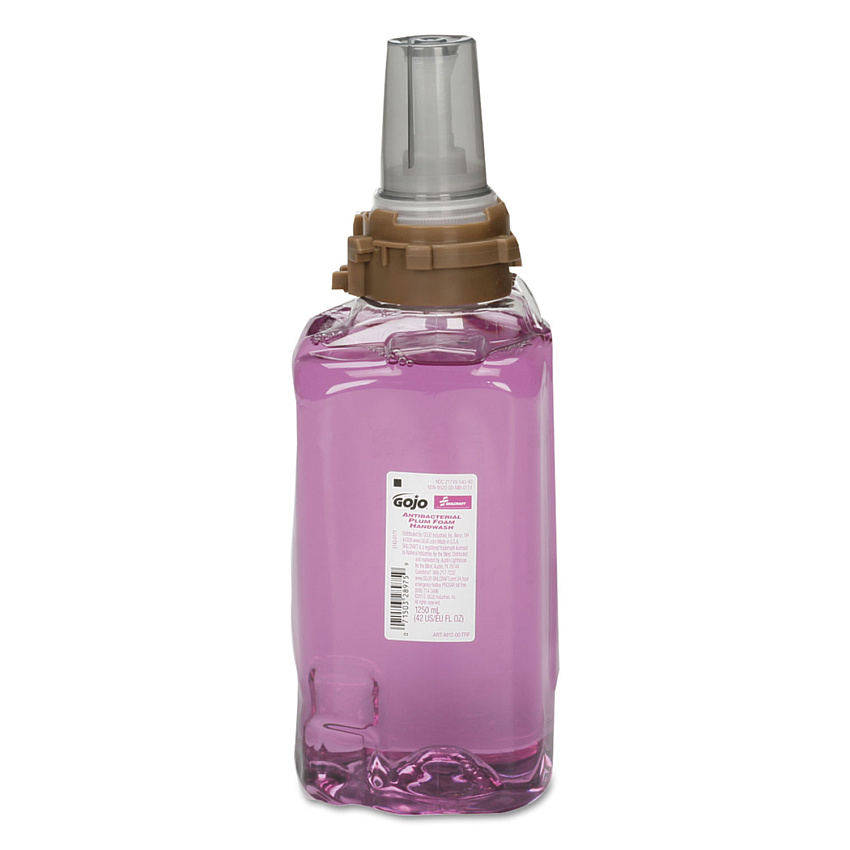 AbilityOne 8520016407213, SKILCRAFT GOJO Antibacterial Foam Handwash Refill, Plum Scent, 1,250 mL, 3/Carton