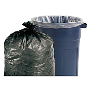 AbilityOne 8105015346826, SKILCRAFT Insect Repellent Trash Bags, 55 gal, 2 mil, 37" x 52", Black, Flat Pack, 65/Box