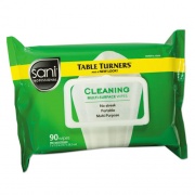 Sani Professional Multi-Surface Cleaning Wipes, 1-Ply, 11.5 x 7, Fresh Scent, White, 90 Wipes/Pack, 12 Packs/Carton (A580FW)