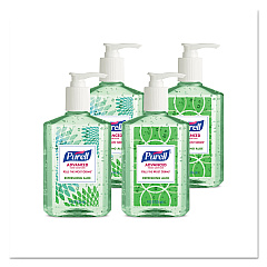 PURELL Advanced Hand Sanitizer Soothing Gel, Fresh Scent with Aloe and Vitamin E, 8 oz Pump Bottle, 24 Carton (GOJ967406ECDECO)
