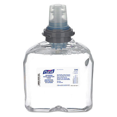 PURELL Advanced Hand Sanitizer TFX Refill, Foam 1,200 mL, Unscented (GOJ539202EA)