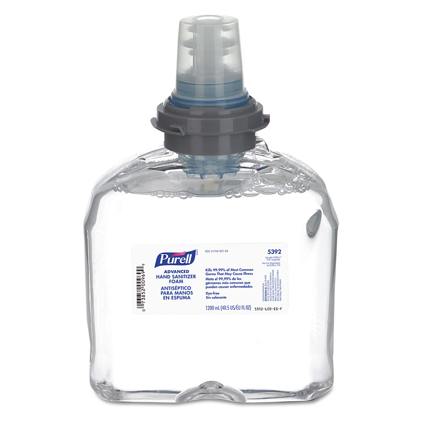 PURELL Advanced Hand Sanitizer TFX Refill, Foam 1,200 mL, Unscented (GOJ539202EA)