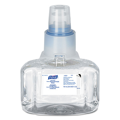 PURELL Advanced Hand Sanitizer Foam, For LTX-7 Dispensers, 700 mL Refill, Fragrance-Free, 3/Carton (GOJ130503CT)