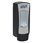 PURELL ADX-12 Dispenser, 1,200 mL, 4.5 x 4 x 11.25, Chrome/Black, 6/Carton (GOJ882806)