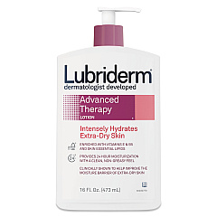Lubriderm Advanced Therapy Moisturizing Hand/Body Lotion, 16 oz Pump Bottle, 12/Carton (PFI48322)