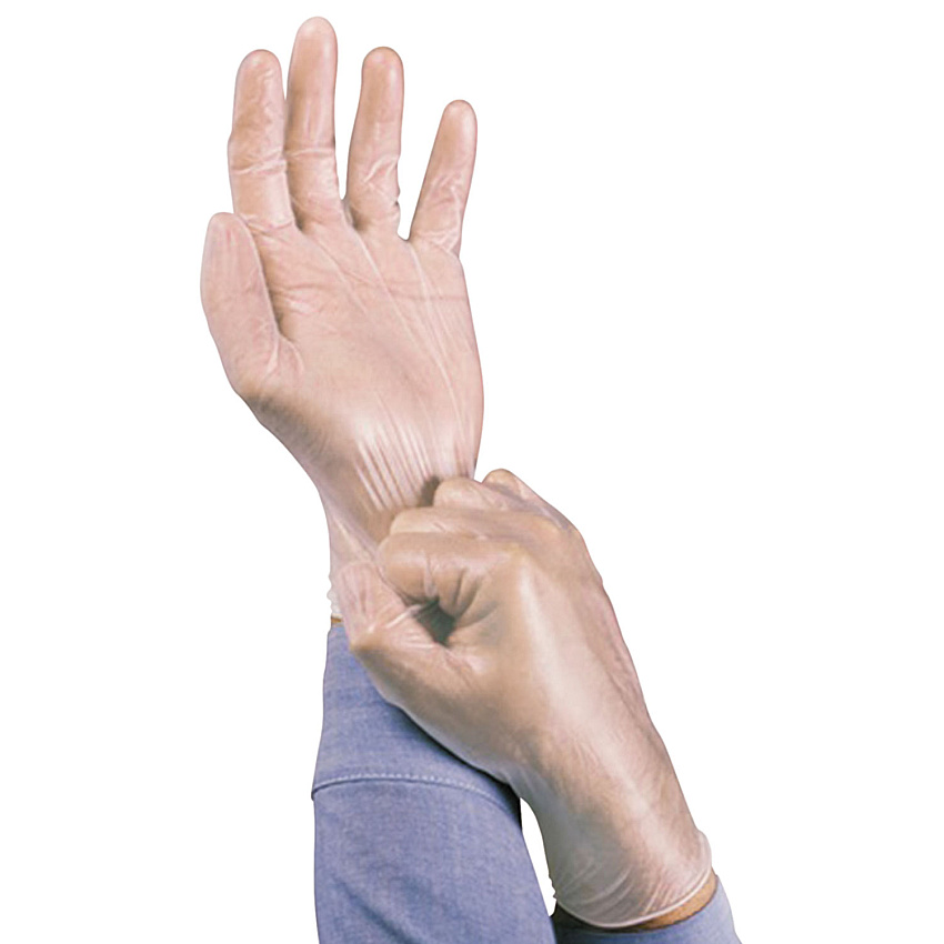 Ansell Dura-Touch 5 mil PVC Disposable Gloves, Medium, Clear, 100/Box (ANS34725M)