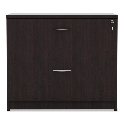 Alera Valencia Series Lateral File, 2 Legal/Letter-Size File Drawers, Espresso, 34" x 22.75" x 29.5" (VA513622ES)