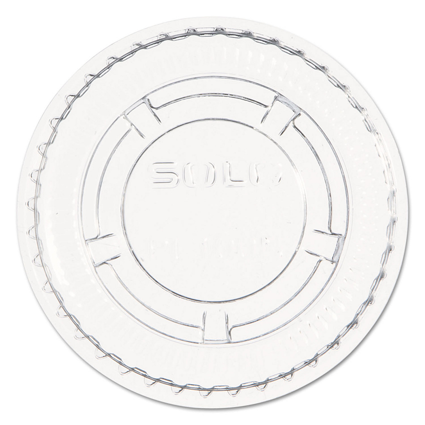 Dart Portion/Souffle Cup Lids, Fits 0.5 oz to 1 oz Cups, PET, Clear, 125 Pack, 20 Packs/Carton (DCCPL100N)